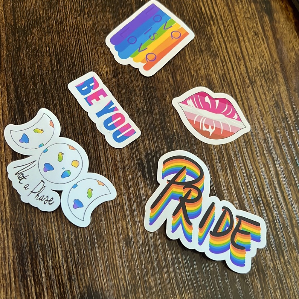 ✨ PRICE DROP LGBT Gay Bi Lesbian Pride Stickers
